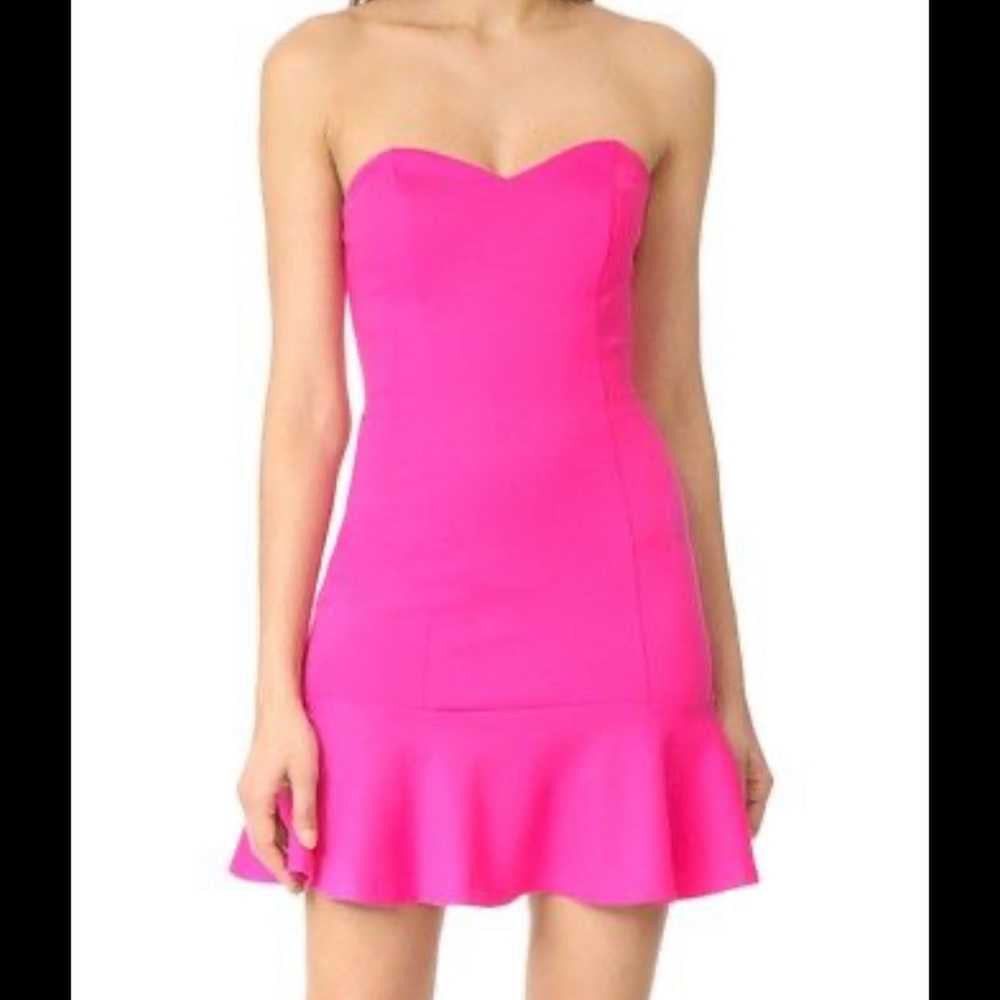 Amanda Uprichard Rocky Dress Hot Pink Size M